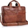CraftShades: Buffalo Leather briefcase 12*16 Inch Laptop Messenger Bags for Men and Women Best Office School College briefcase Satchel Bag