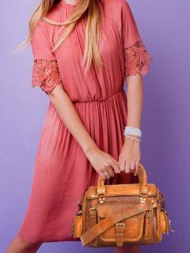 Handcrafted Leather Women’s brown Tote Bag