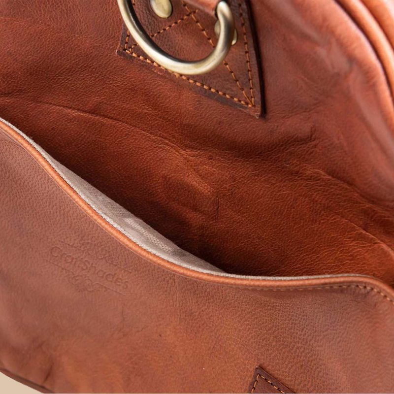 CraftShades 22 Inch leather duffle bag - Image 3