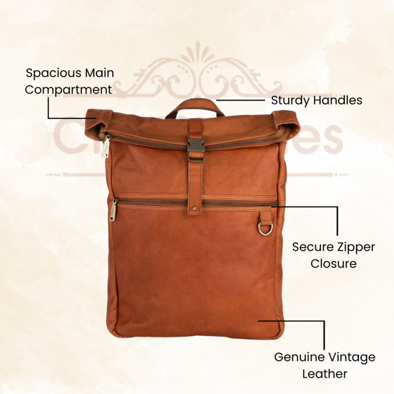 CraftShades Vintage leather fastener 13*18 Inch with metal snap buckle - Image 5