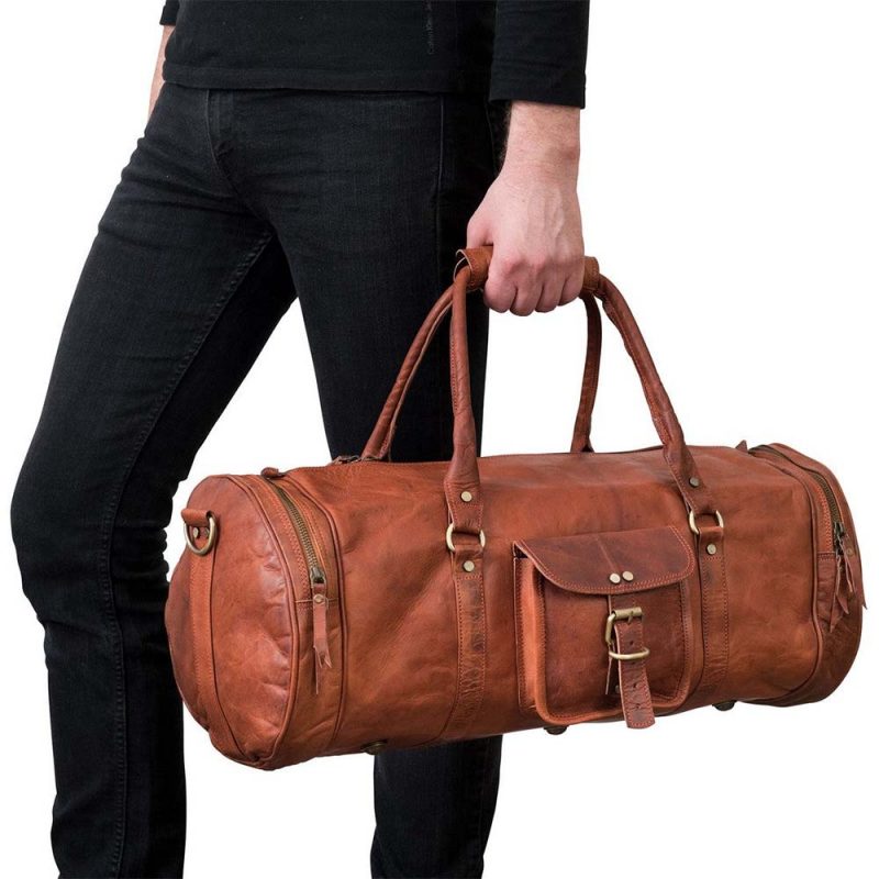 CraftShades 22 Inch leather duffle bag - Image 2