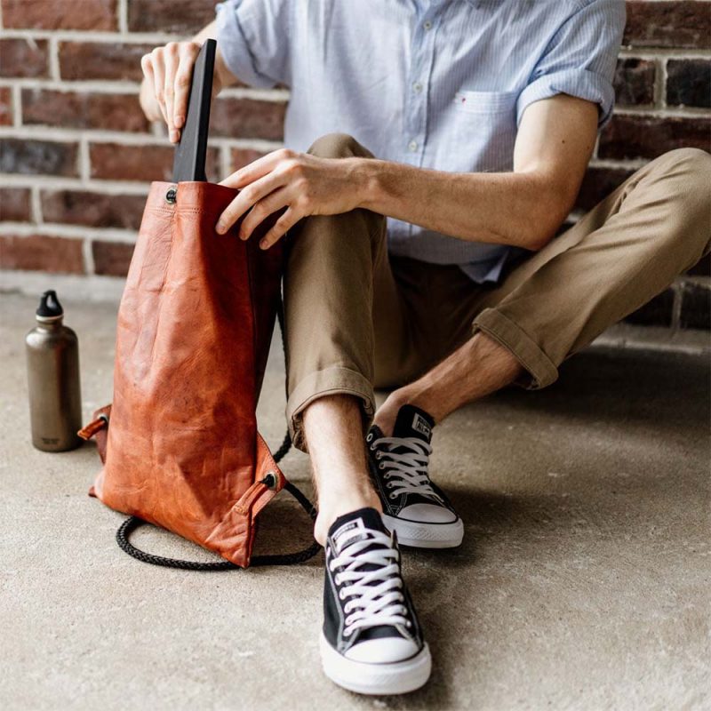 Craftshades –Leather 13*18 inch Gym Bag | 100% Genuine Leather - Image 6