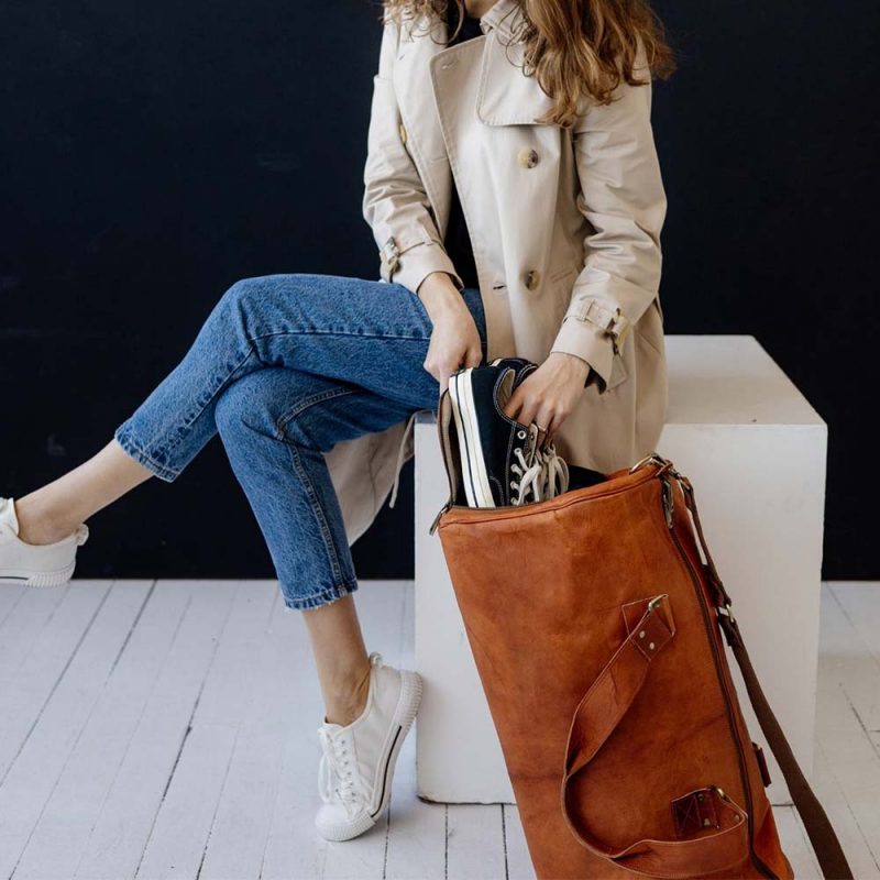 CraftShades leather duffle bag - Image 5