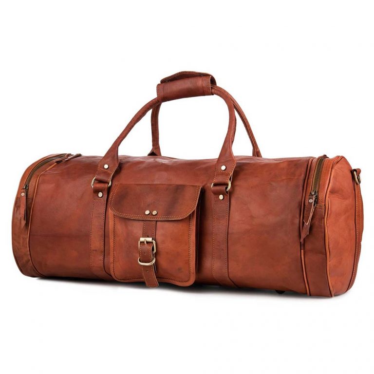CraftShades leather duffle bag