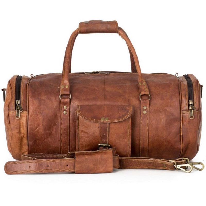 CraftShades 22 Inch leather duffle bag - Image 7