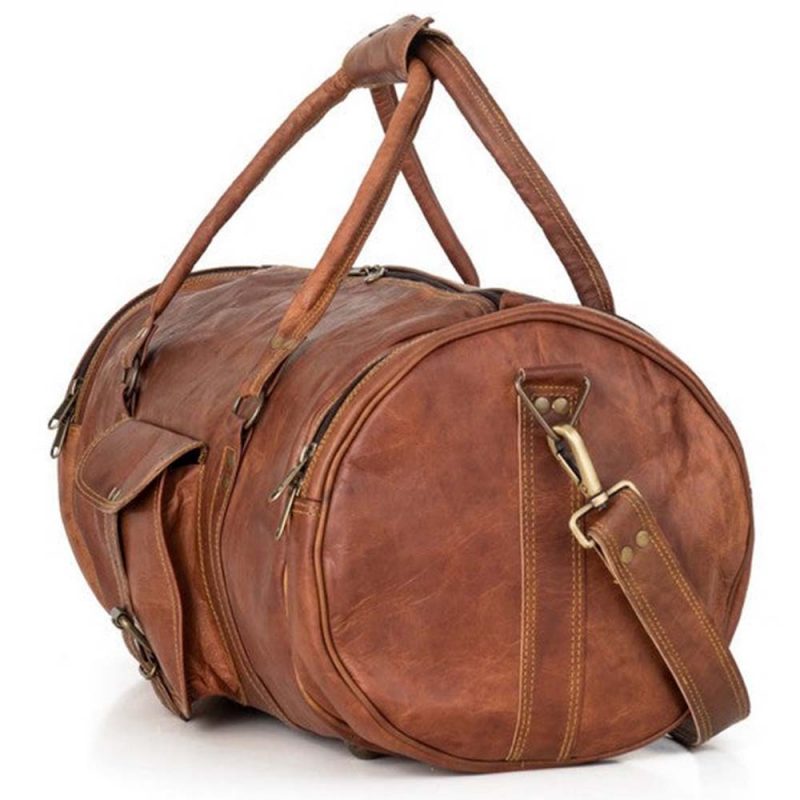CraftShades 22 Inch leather duffle bag - Image 8