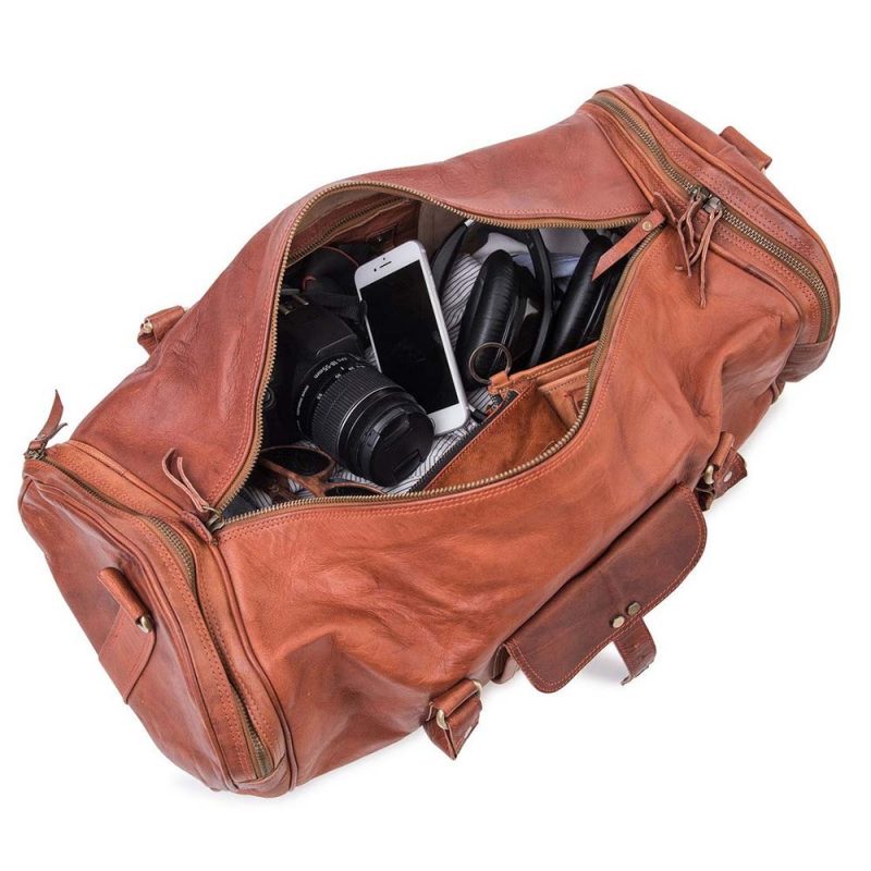 CraftShades 22 Inch leather duffle bag - Image 10