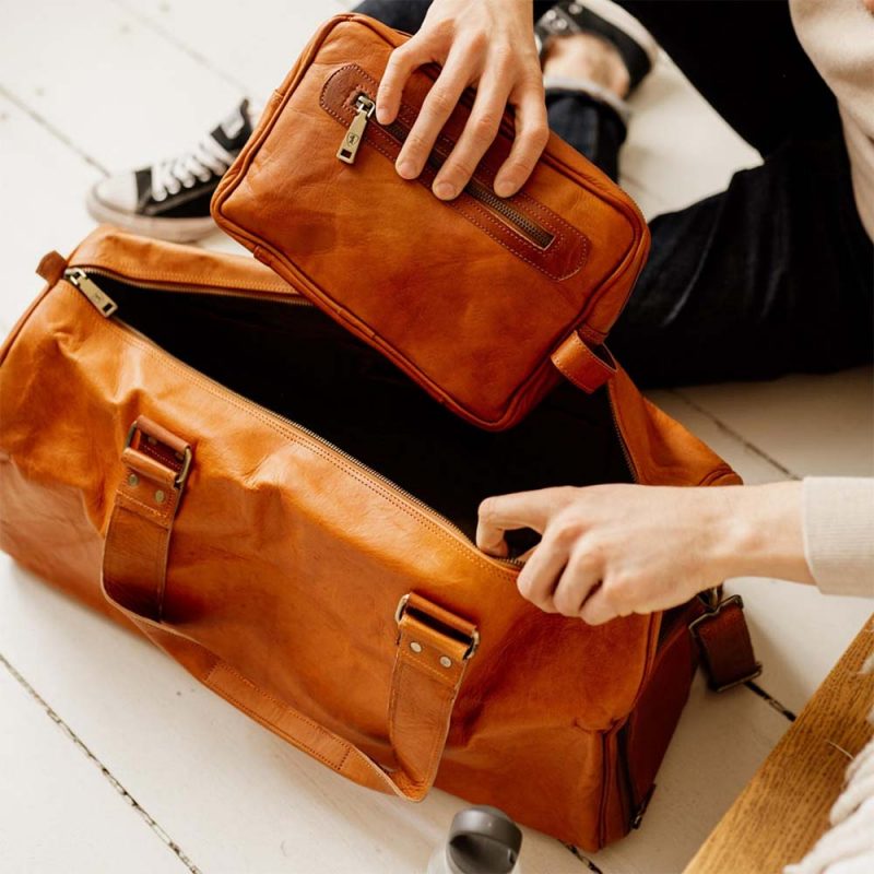 CraftShades leather duffle bag - Image 10