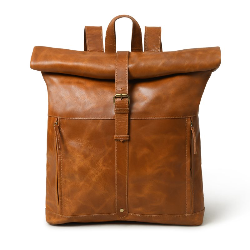 CraftShades-13*18 Inch buffalo leather backpack Unisex For Girls And Boys | 100 Genuine Leather