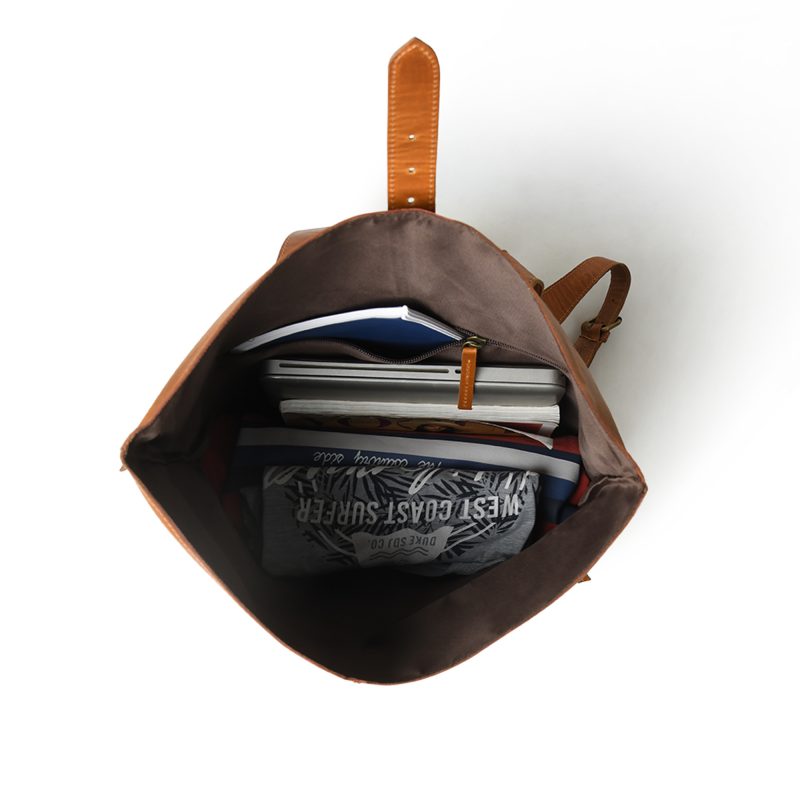 CraftShades-12*16 Inch leather backpack Unisex For Girls And Boys | 100 Genuine Leather - Image 2