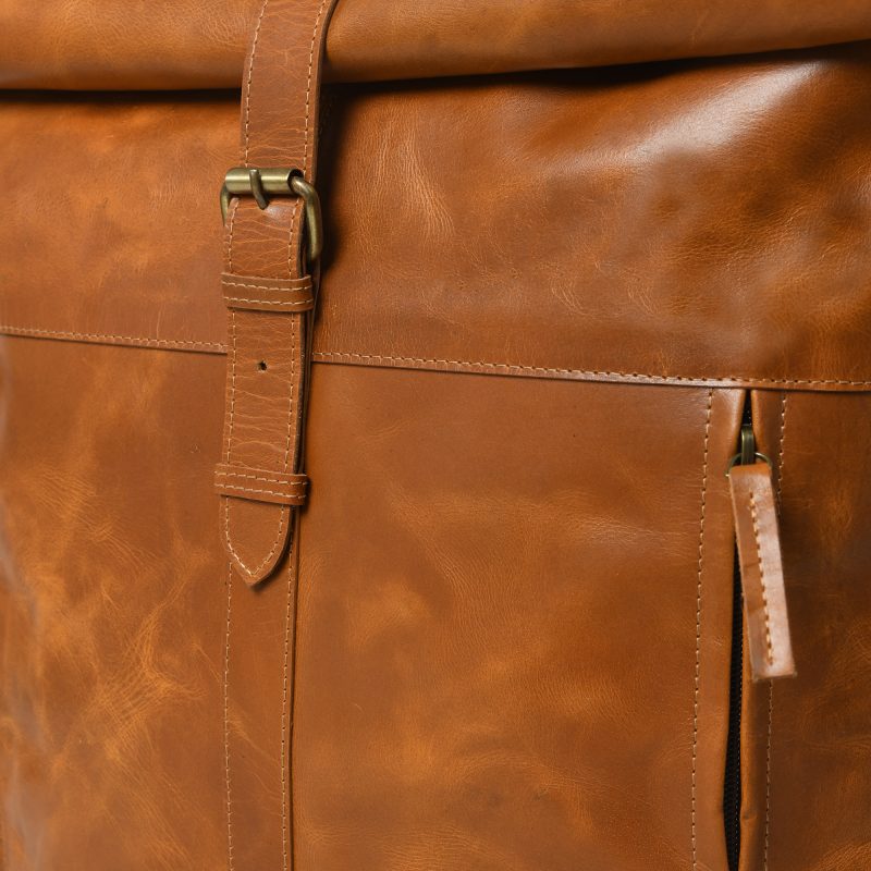 CraftShades-13*18 Inch buffalo leather backpack Unisex For Girls And Boys | 100 Genuine Leather - Image 6