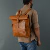 CraftShades-13*18 Inch buffalo leather backpack Unisex For Girls And Boys | 100 Genuine Leather - Image 7
