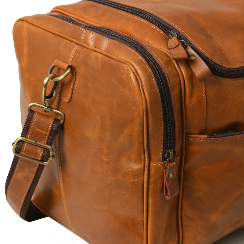 CraftShades -20 inch buffalo leather duffle bag |100% Genuine Leather - Image 7