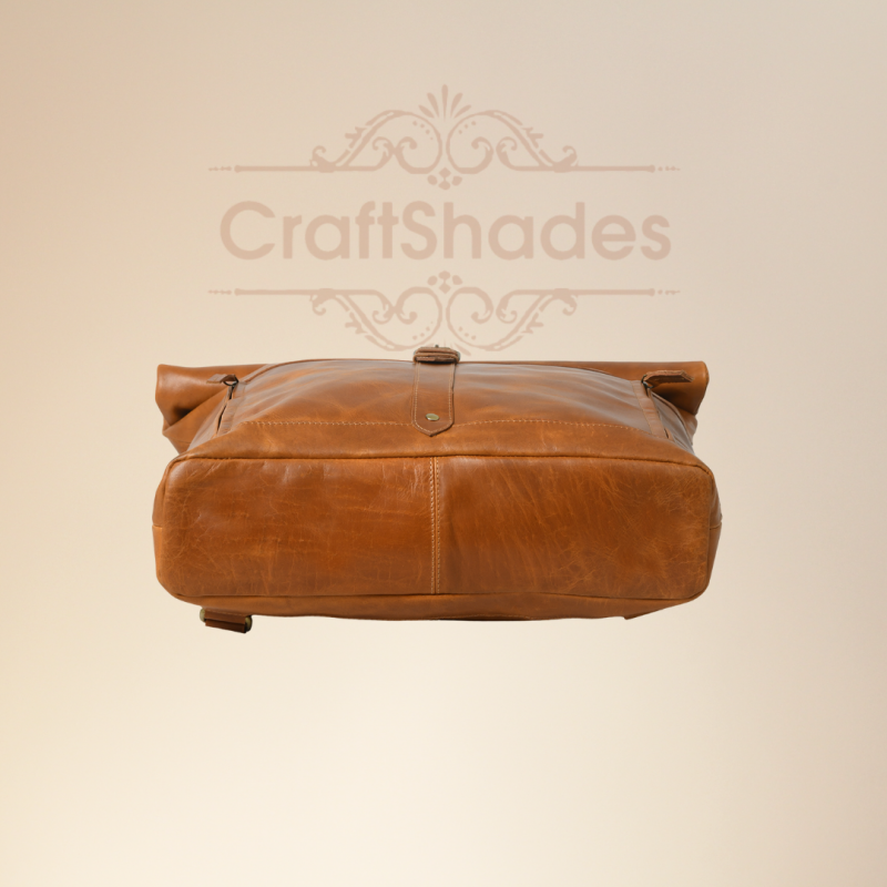 CraftShades-13*18 Inch buffalo leather backpack Unisex For Girls And Boys | 100 Genuine Leather - Image 8