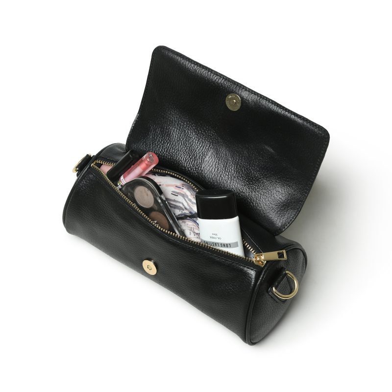 Buffalo Leather woman clutch bag (Black) - Image 6
