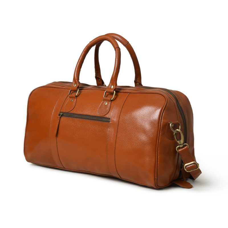 Craftshades Vintage Leather men’s Travel Duffle luggage Bag Brown - Image 6