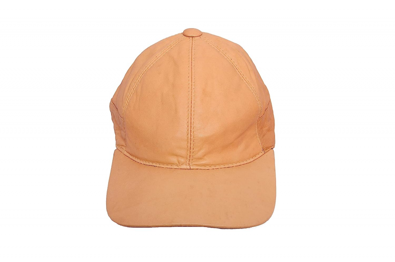 CraftShades Leather Cap Unisex Free Size