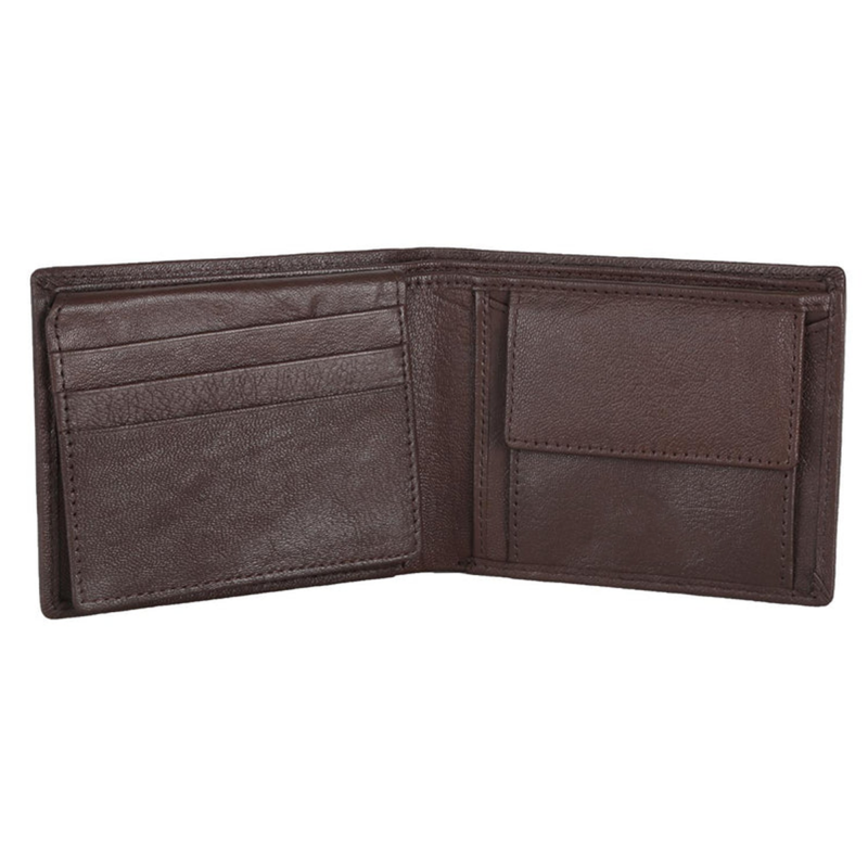 Mens Wallet Buff Dark Brown - Image 2