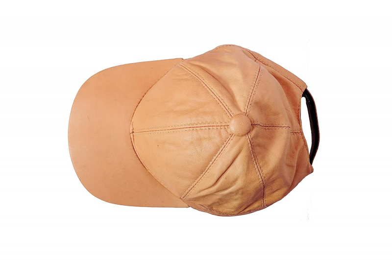 CraftShades Leather Cap Unisex Free Size - Image 3