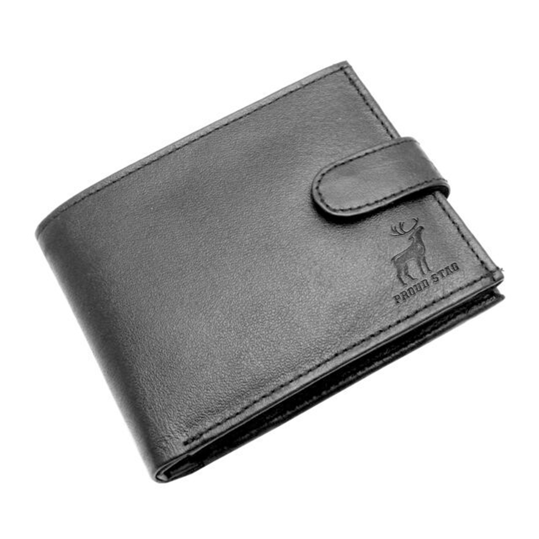 Mens wallet Black Formal - CraftShades