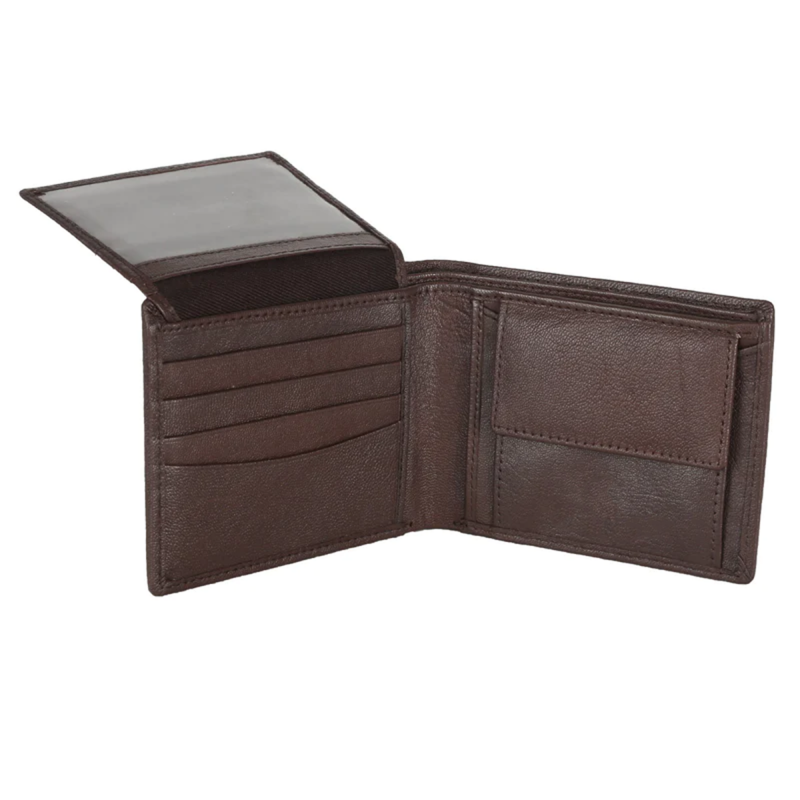 Mens Wallet Buff Dark Brown - Image 3