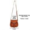 Craftshades - 7*9 Inches Crossbody Handcrafted Small Goat Leather Unisex Sling Bag| 100% Genuine Leather - Image 6