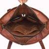Craftshades – 13 inch Handcrafted Leather Women’s with pocket Tote Bag | 100% Genuine Leather - Image 5