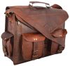 Craftshades – 11*15 Inch Handcrafted Briefcase Goat Leather Bag | 100% Genuine Leather