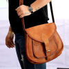 Craftshades - 9*11 Inch Crossbody Handcrafted Small goat Leather Unisex Sling Bag | 100% Genuine Leather - Image 2