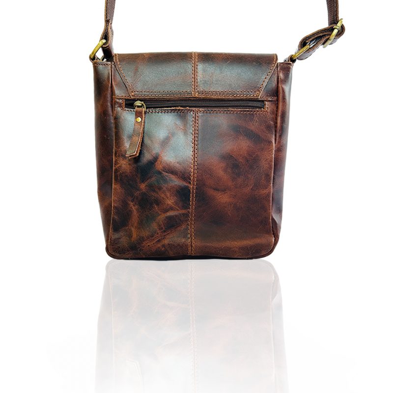 Craftshades -9 inches Brown Colour Buffalo Leather Sling Bag | 100% Genuine Leather - Image 2