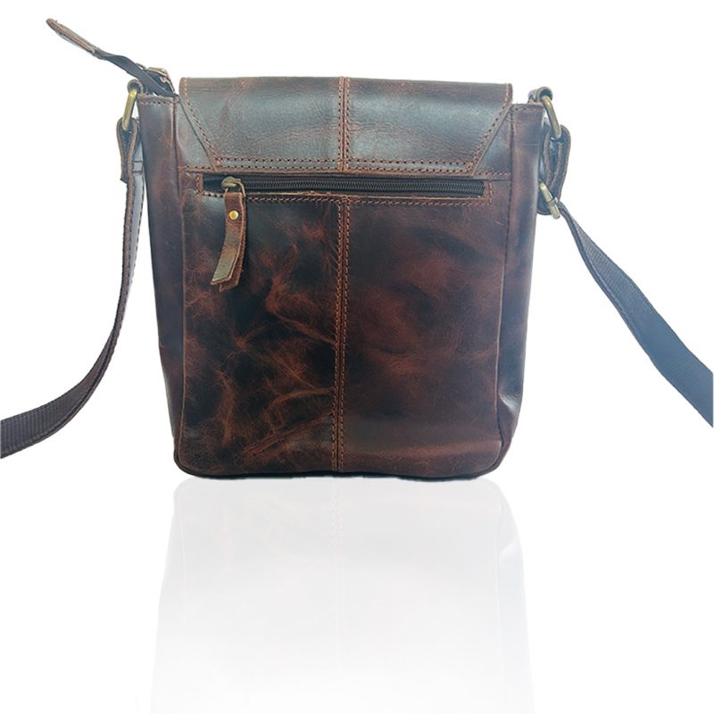 Craftshades -9 inches Brown Colour Buffalo Leather Sling Bag | 100% Genuine Leather - Image 5