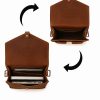Craftshades – 11 x 15 x 3 Inch 4 Pockets Dark Brown Handcrafted Leather Backpack | 100% Genuine Leather - Image 3