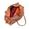 Craftshades -  20 inch 3 Outer Pockets (Expandable) Edge Handcrafted Duffle Goat Leather Bag | 100% Genuine Leather - Image 4