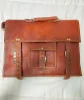 Craftshades – 13 Inch Classic Handcrafted Goat Leather Laptop Bag | 100% Genuine Leather