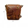 Craftshades - 9*11 Inch Buffalo light brown Leather Sling Bag | 100% Genuine Leather - Image 4