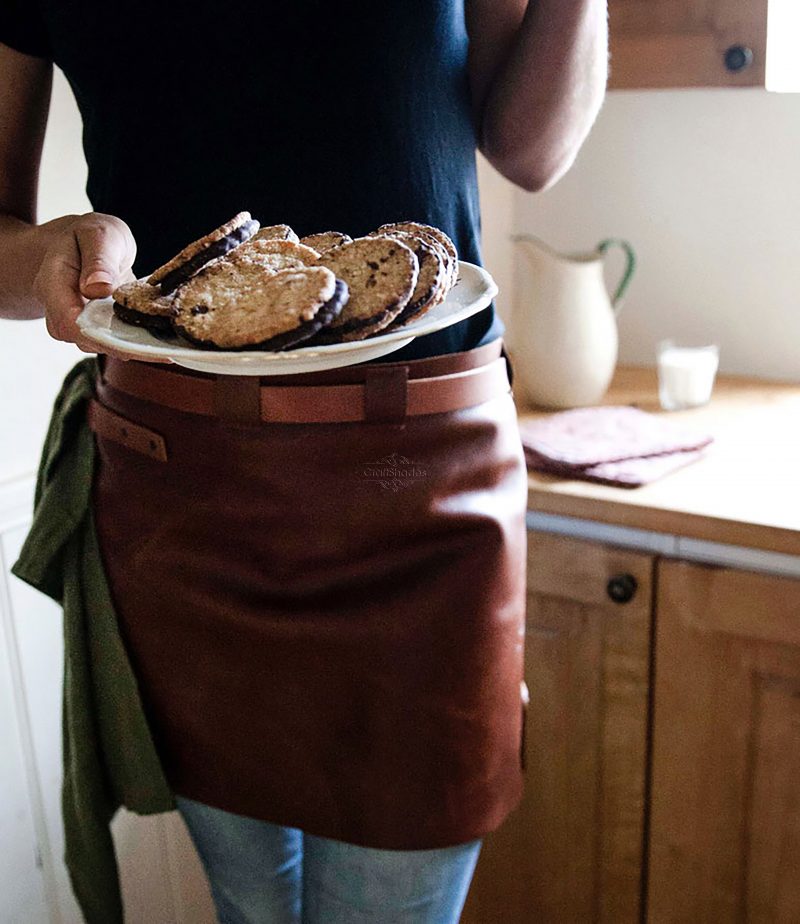 CraftShades leather Apron for Men Full Brown Colour - Image 4