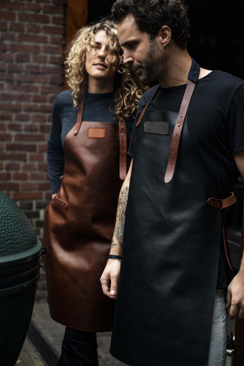 CraftShades leather Apron for Men Black Colour - Image 3