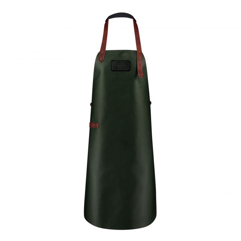 CraftShades leather Apron for Men Green Colour
