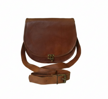 Craftshades –  Unique C-Lock Handcrafted Leather Bag | 100% Genuine Leather