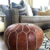 Leather moroccan pouf ottoman for Home by CraftShades - Image 6