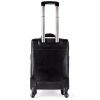 Leather Laguage Trolly Bag (Black) - Image 3