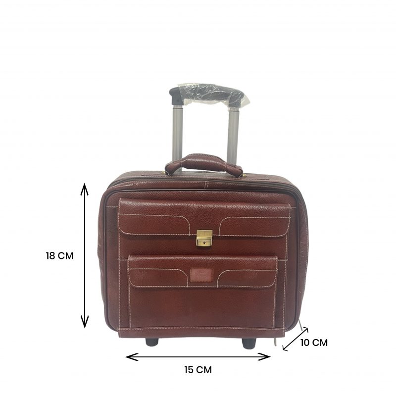 Trolley Laptop Strolley Bag (Brown) - Image 4