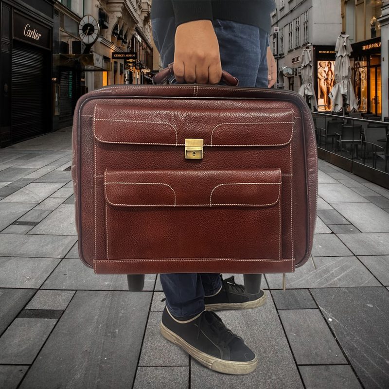 Trolley Laptop Strolley Bag (Brown) - Image 2