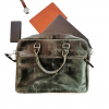 Laptop Green leather Bag - Image 2