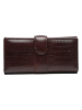 Women brown Leather Clutch