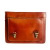 Retro buffalo Leather big pocket  Laptop Bag - Image 2
