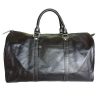 Leather Black Duffle Bag