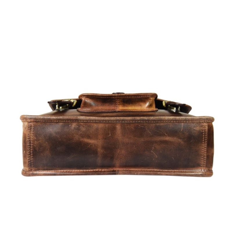Buffalo Leather Laptop Bag - Image 4
