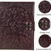 CraftShades- Handmade Leather Diary Embossed with star, journey & double wolf Diary with Antique Lock for Artist Sketchbook, Scrapbook, Drawing, Writing etc .Size 5 * 7 inch (DOUBLE WOLF) - Image 4