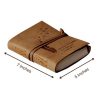 CraftShades - Leather Diary Embossed With Leaf of Tree & a Quote Antique Handmade Leather Bound Diary cum Notepad for Men and Women Plain Paper of 5×7 Inch Size 240 Pages Perfect for Travel Diary - Image 2